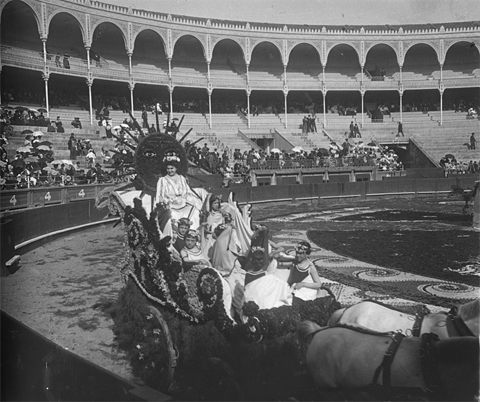 La diosa Flora en su carro