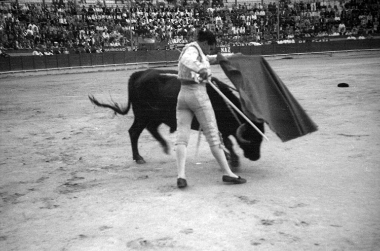 Remate de muleta de Luis Miguel Dominguín en la plaza de toros (Córdoba), 1939