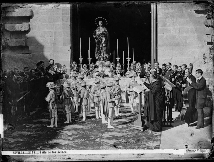 Baile de seises en la Catedral (Sevilla), ca. 1880