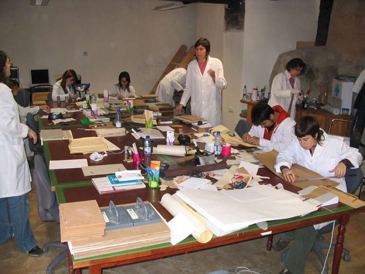 Curso de formación de restauradores impartido en colaboración con la Fundación Santa María de Albarracín